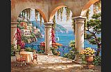 Arch Canvas Paintings - Terrace Arch II